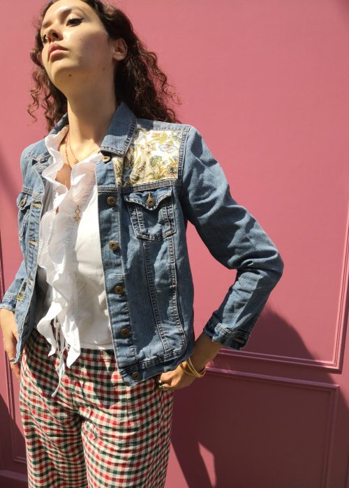 veste jean upcyclée Envie d'A